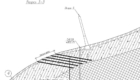 Нагельное крепление склона возле опоры №5 канатной дороги К-2